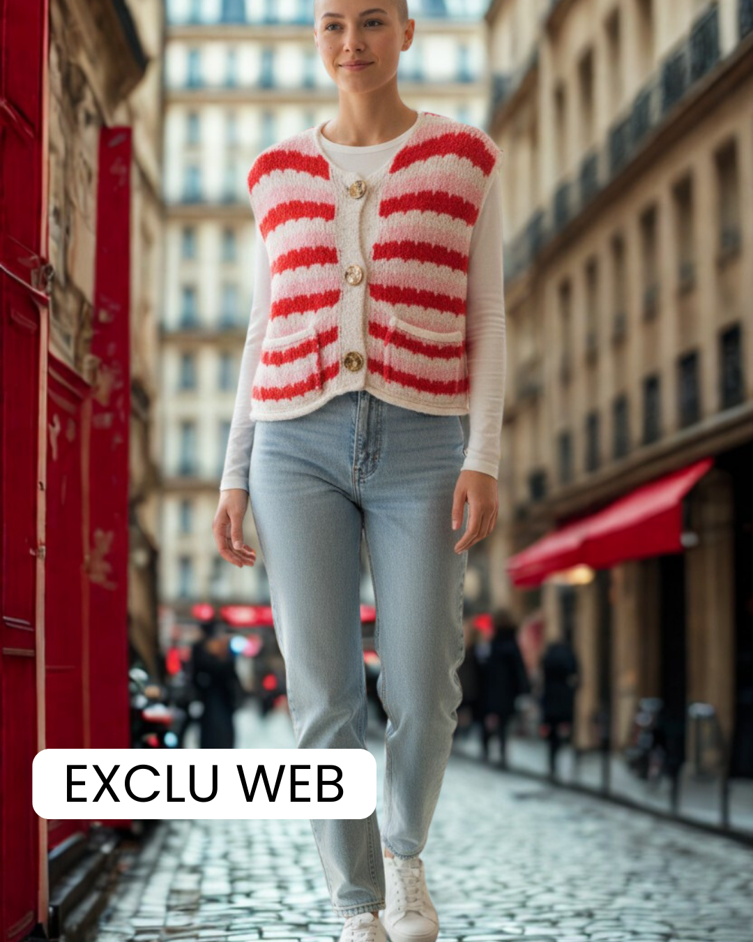 Gilet sans manche wavy Mobelle