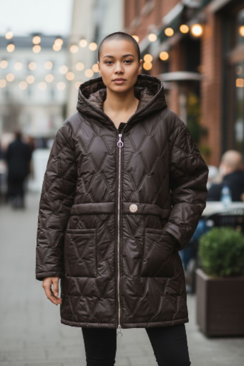 Manteau avec cap7che Mobelle