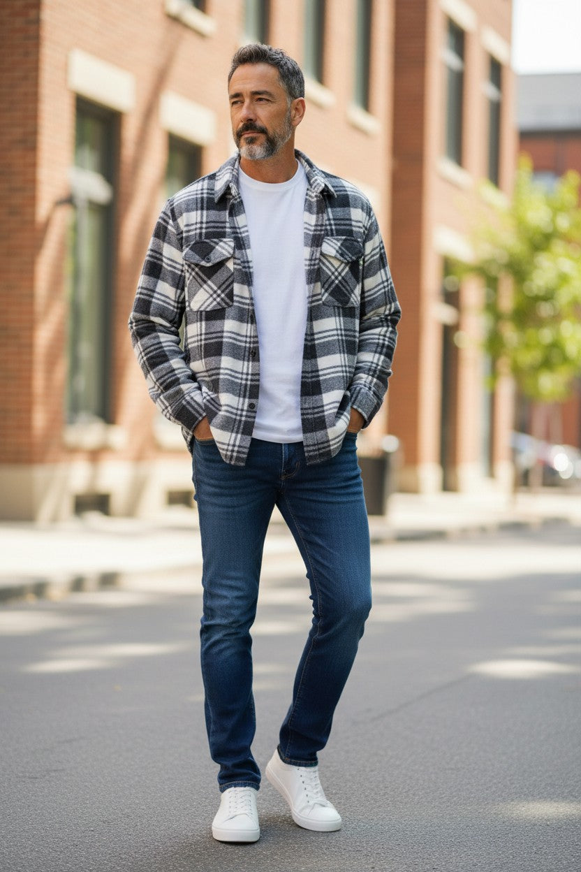 Veste à carreaux Mobelle