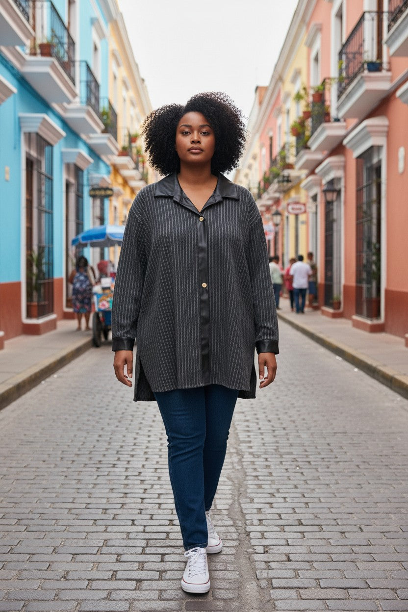 Manteau rayure Mobelle