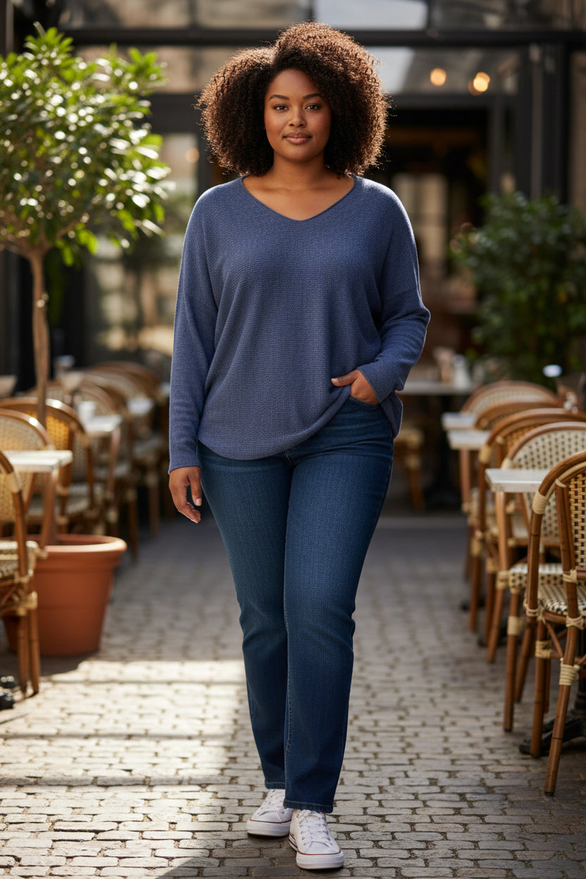 Pull col large Mobelle