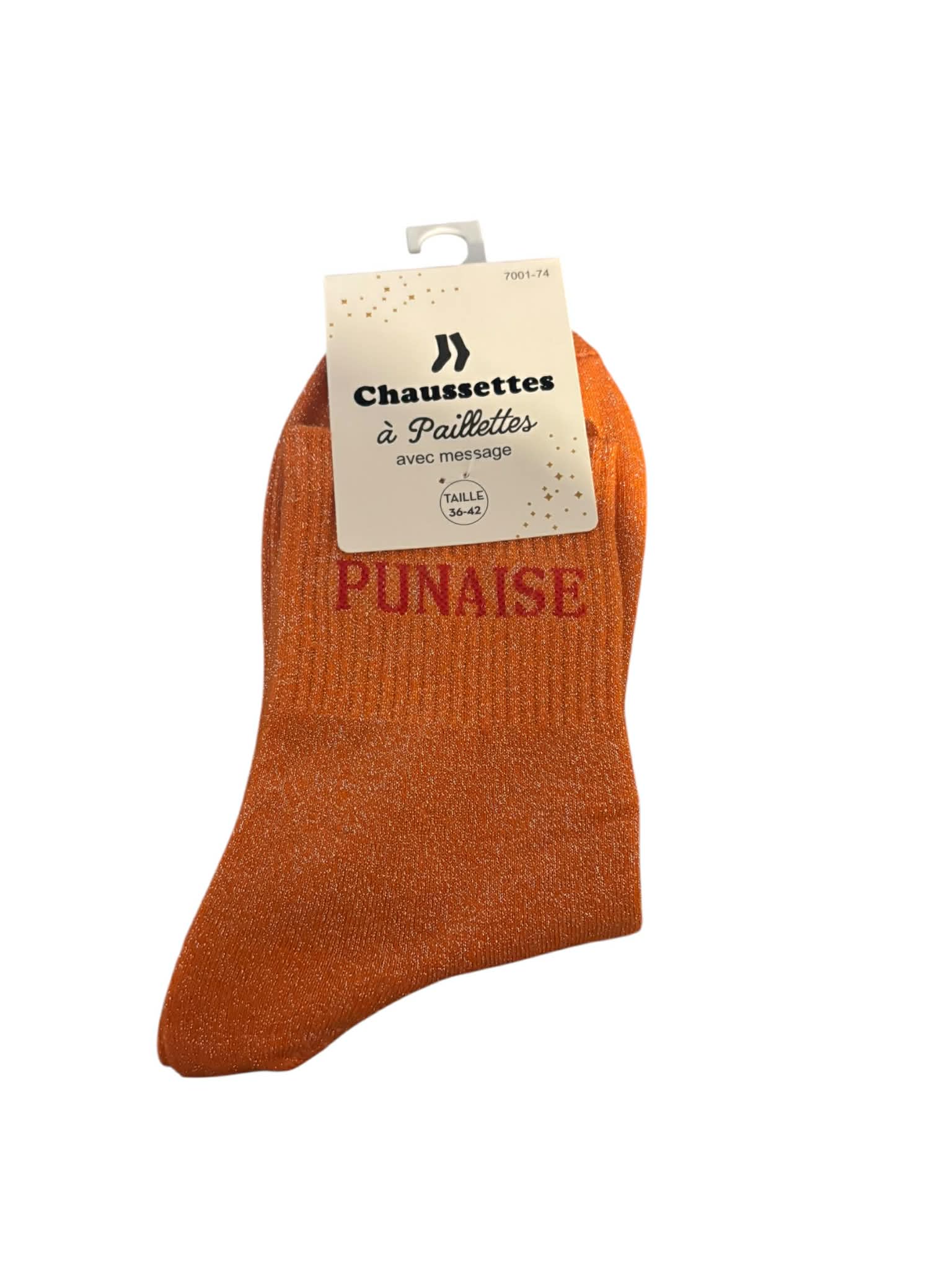 Chaussette paillette " PUNAISE " Mobelle