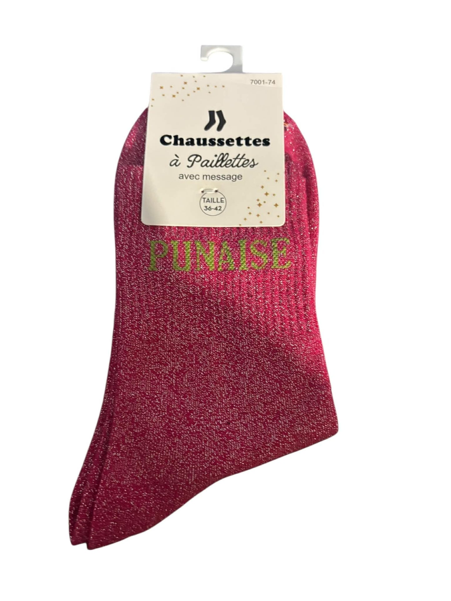 Chaussette paillette " PUNAISE " Mobelle