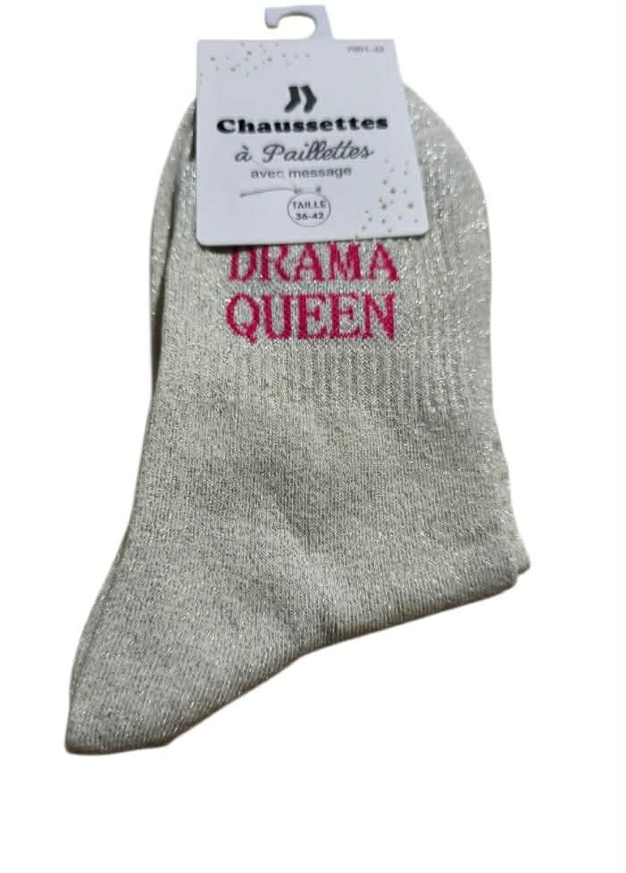 Chaussette paillette " DRAMA QUEEN " Mobelle