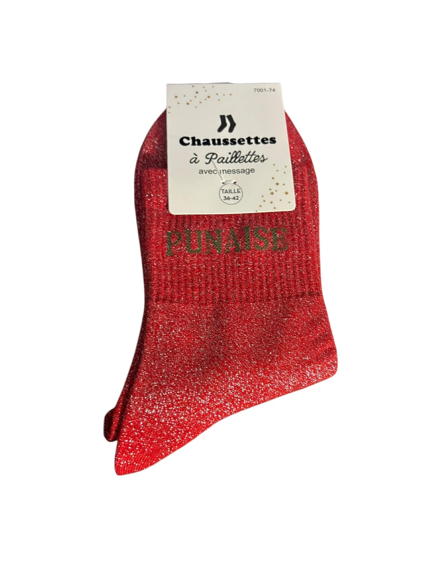 Chaussette paillette " PUNAISE " Mobelle
