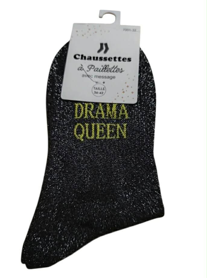 Chaussette paillette " DRAMA QUEEN " Mobelle