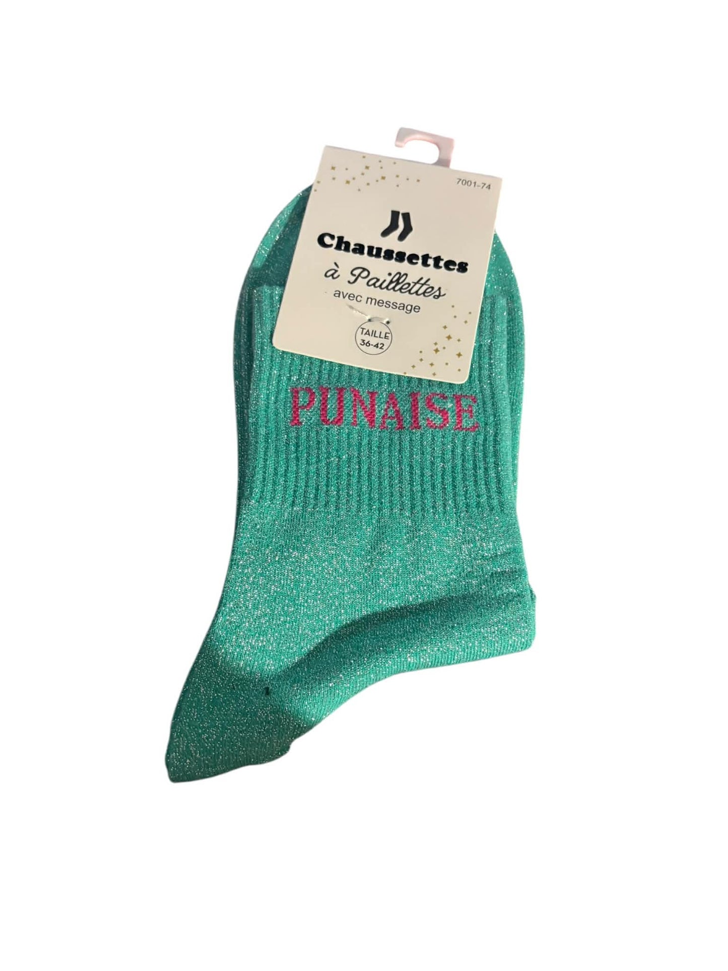 Chaussette paillette " PUNAISE " Mobelle
