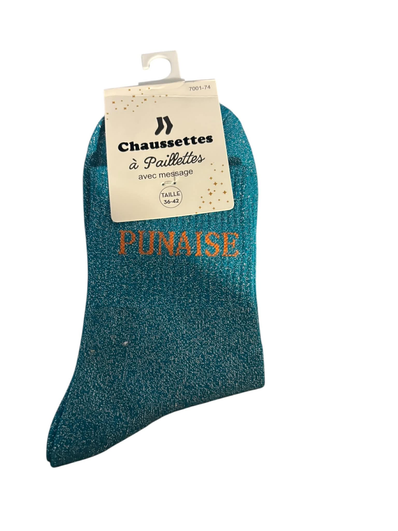 Chaussette paillette " PUNAISE " Mobelle