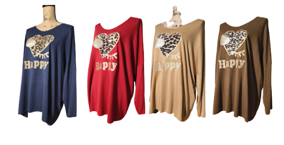 pull imprime femme
pull happy femme 
pull femme grande taille
