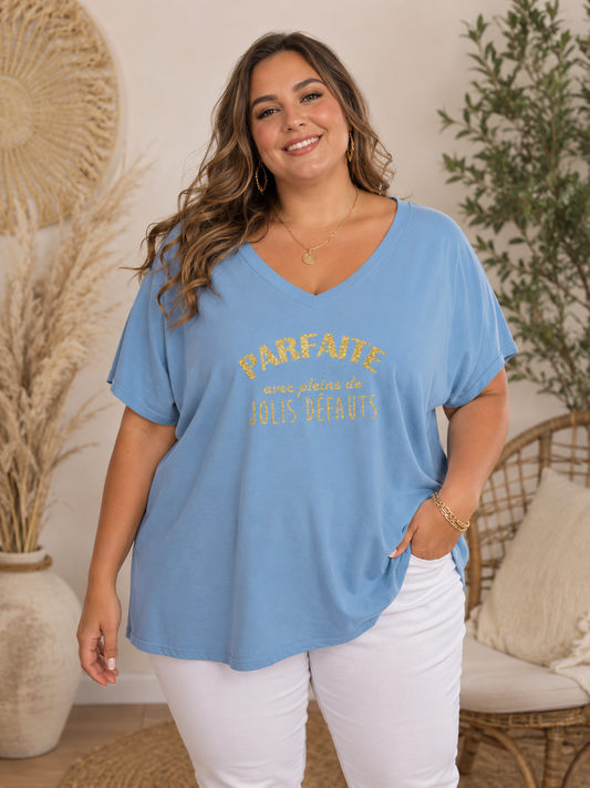 T-Shirt "parfaites avec pleins de jolis défauts" Mobelle
