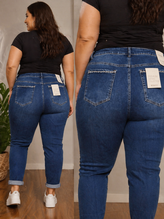 Jean mom Mobelle