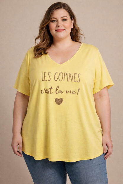 T-shirt "LES COPINES C'EST LA VIE" Mobelle