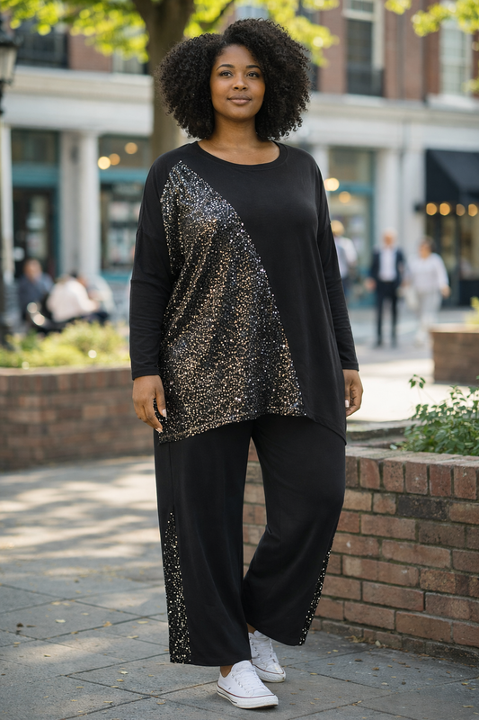 Pull mi-pailleté Mobelle