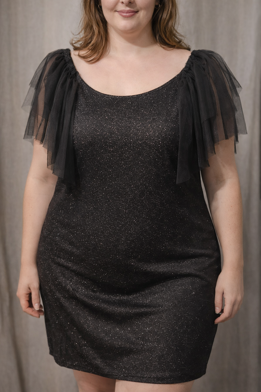 Robe noir pailleté Mobelle