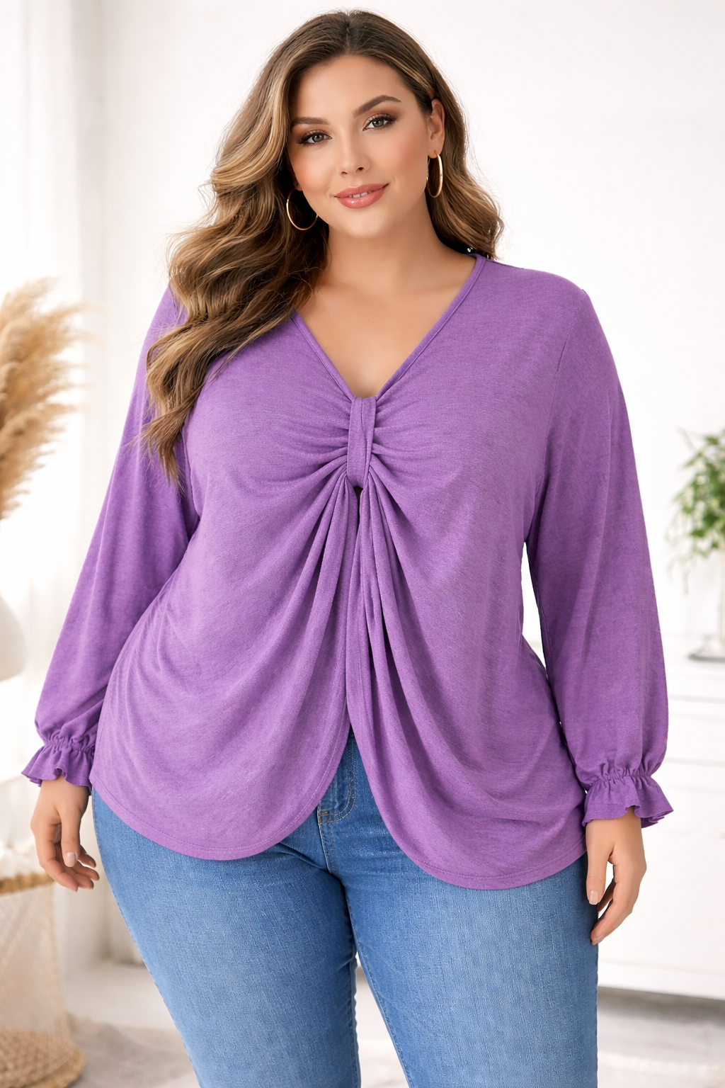 pull à nœud froncé Mobelle