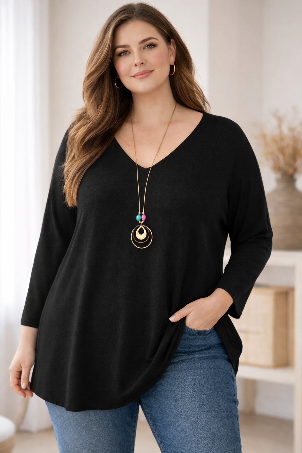 pull avec collier Mobelle