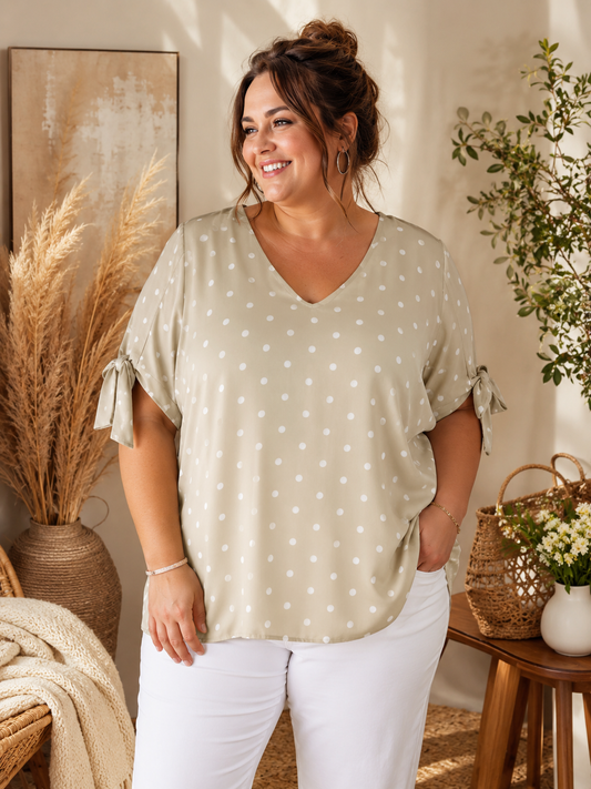 Blouse à pois Mobelle