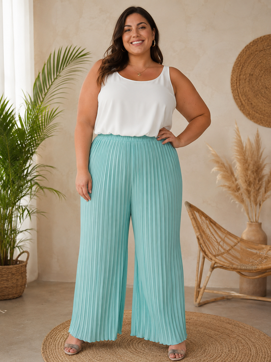 Pantalon fluide plissé Mobelle