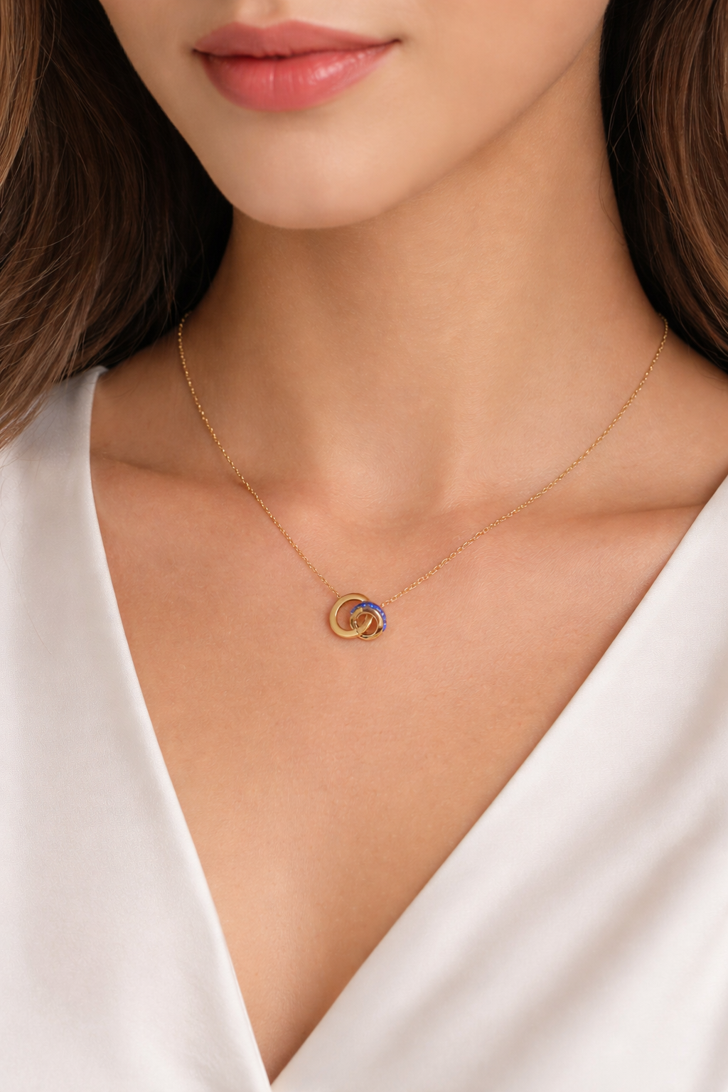 Collier rond entrelacés Mobelle