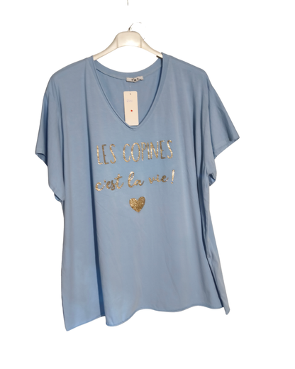 T-shirt "LES COPINES C'EST LA VIE" Mobelle