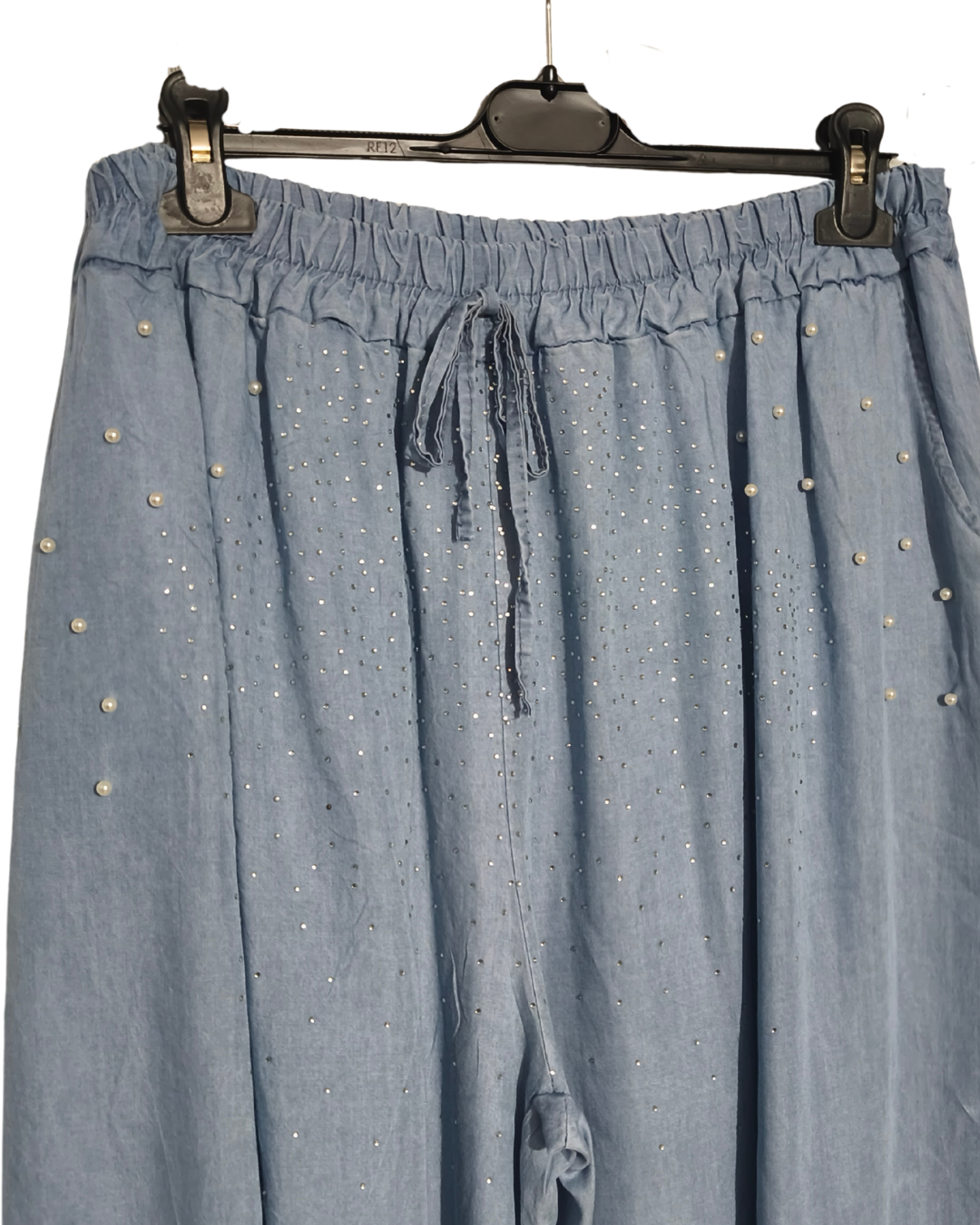 Pantalon léger à perles et strass Mobelle