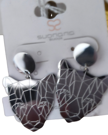 Boucles d'oreilles "Loup" Mobelle