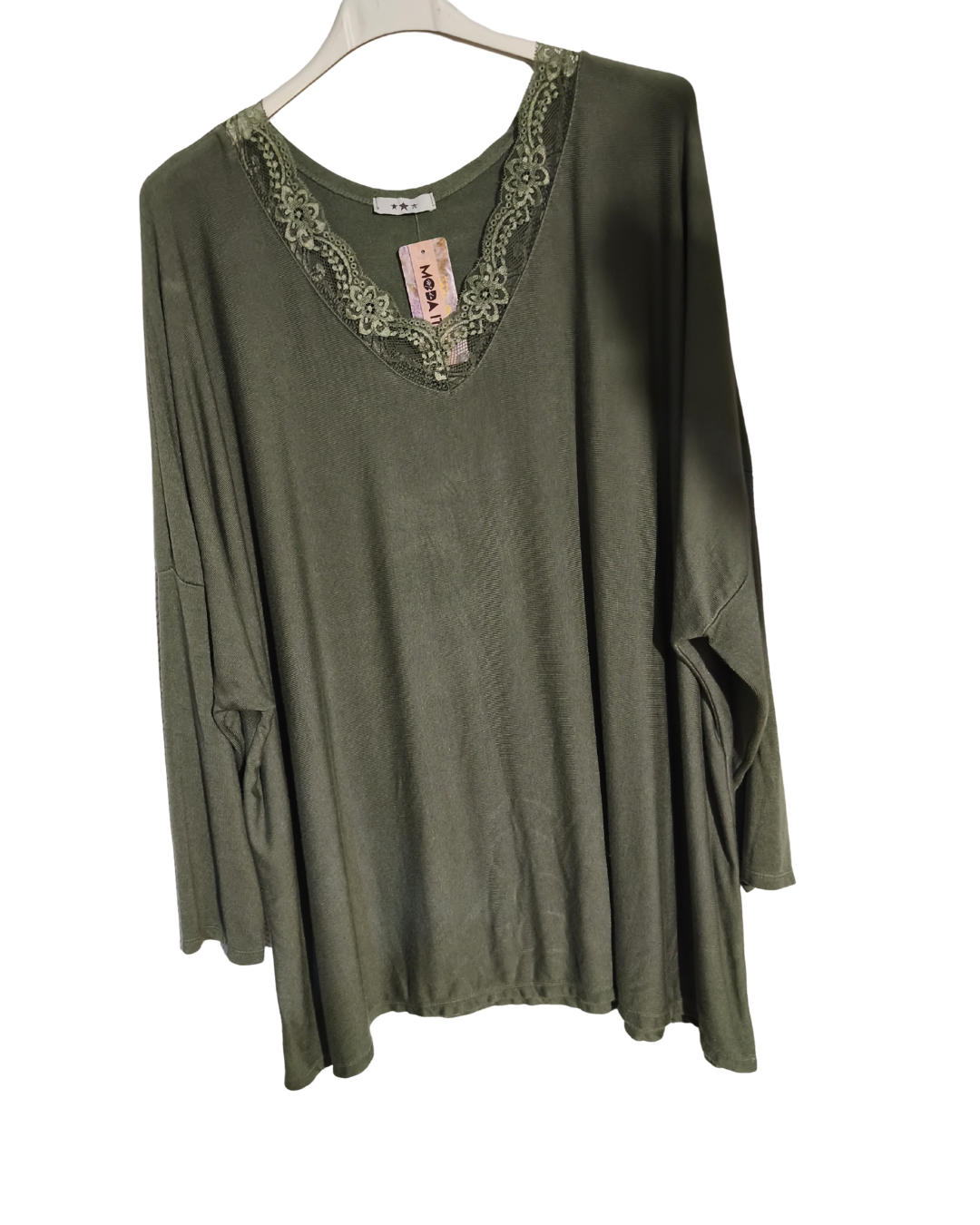 Pull fin col  dentelle Mobelle