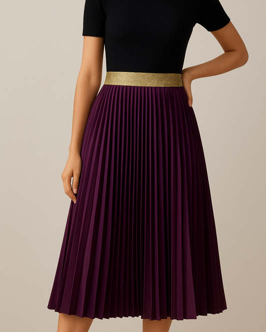 Jupe bordeaux paillettes