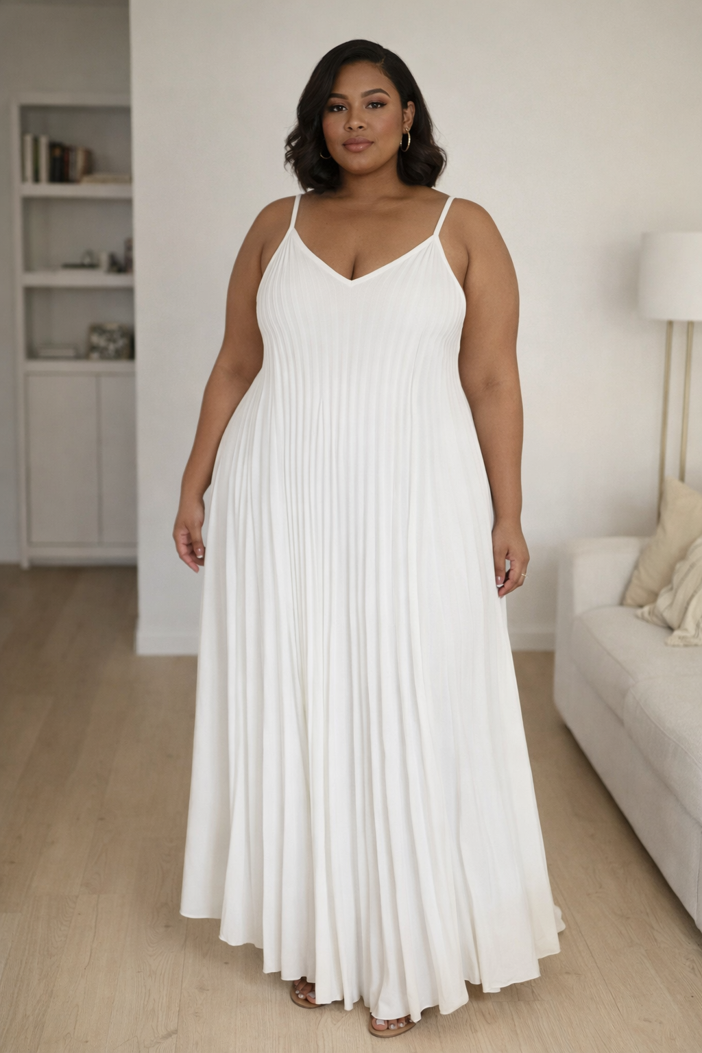 Robe plissée Mobelle