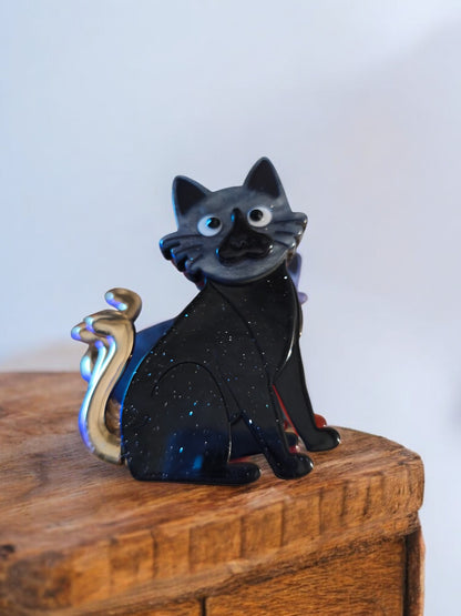 Broche aimantée chat