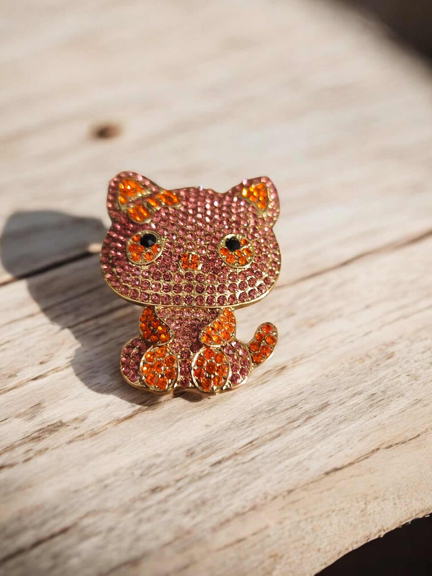 Broche aimantée chat