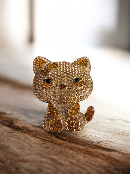 Broche aimantée chat