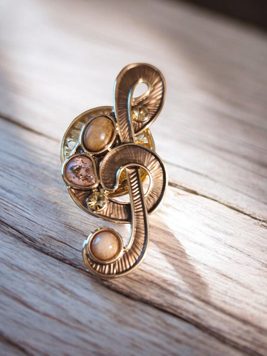 Broche aimantée musique