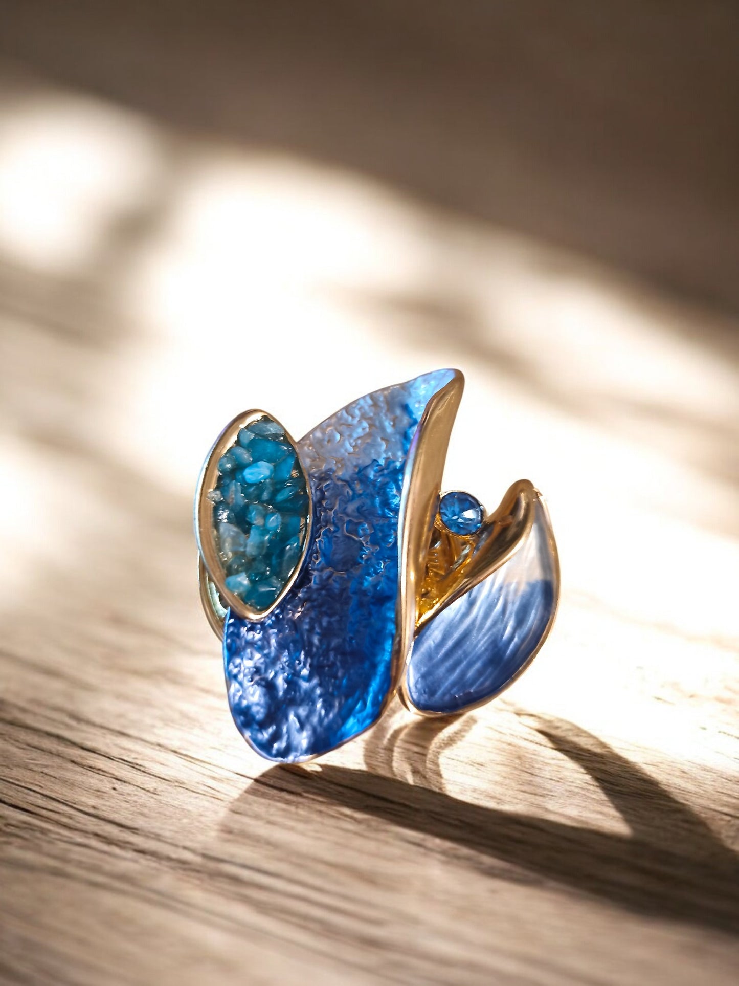 Broche aimantée feuilles