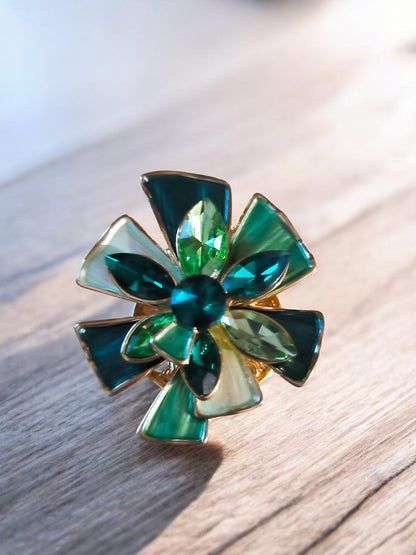 Broche aimantée floral