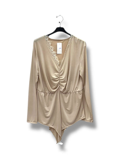 Body col V en dentelle Mobelle