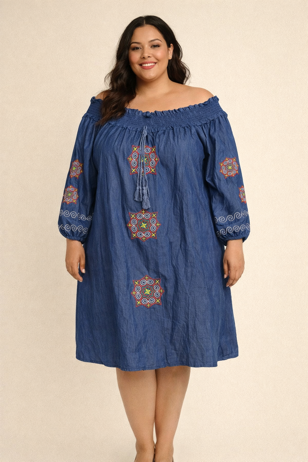 Robe col élastiqué Mobelle