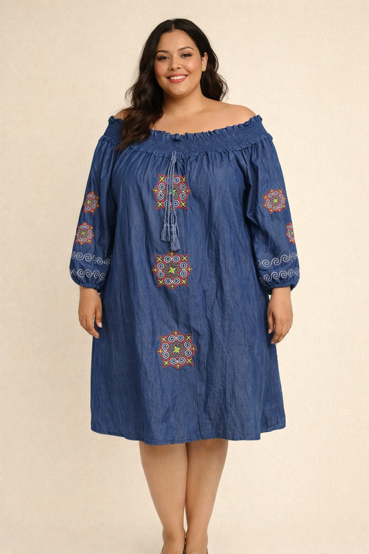 Robe col élastiqué Mobelle