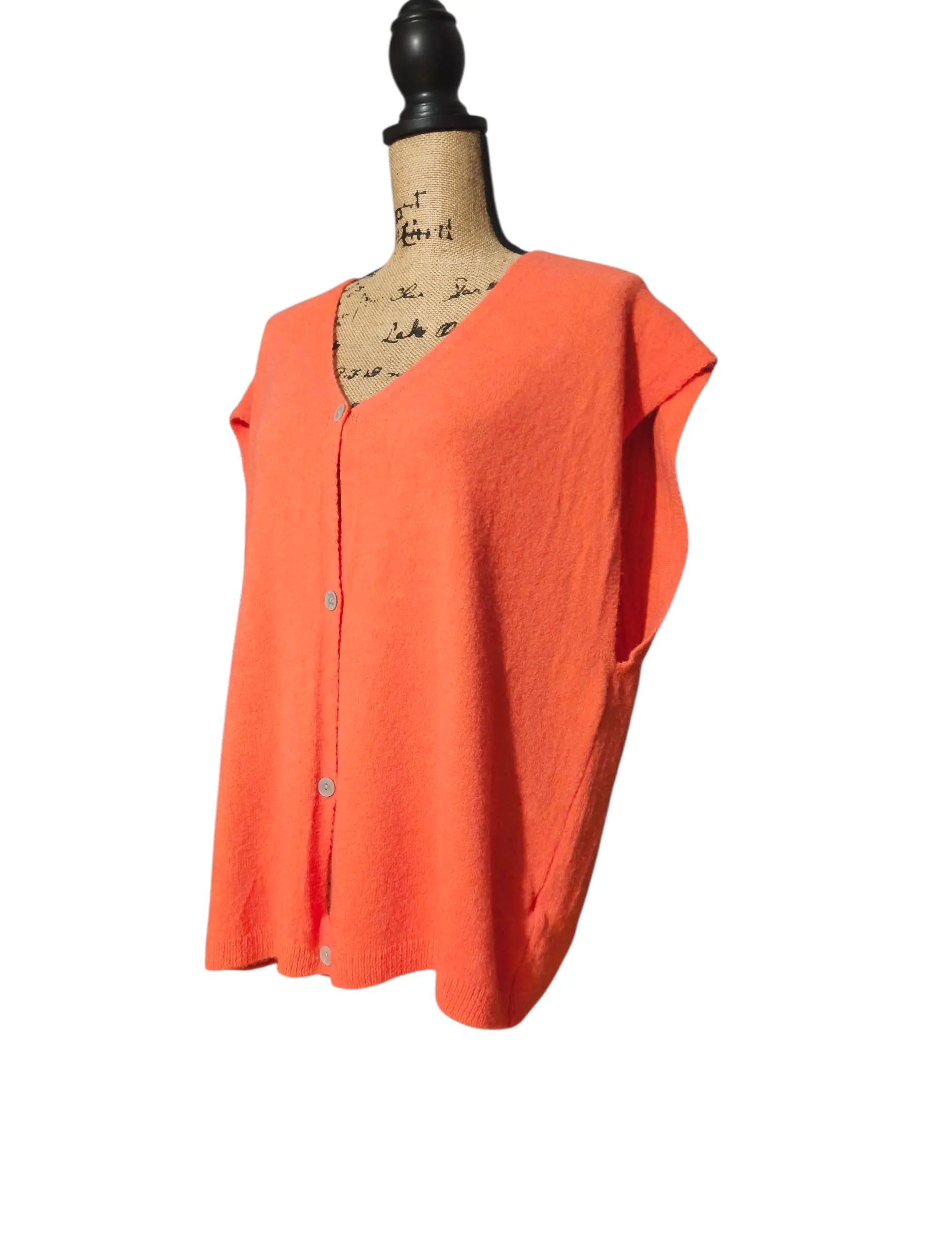 Gilet sans manches à boutons - Mobelle