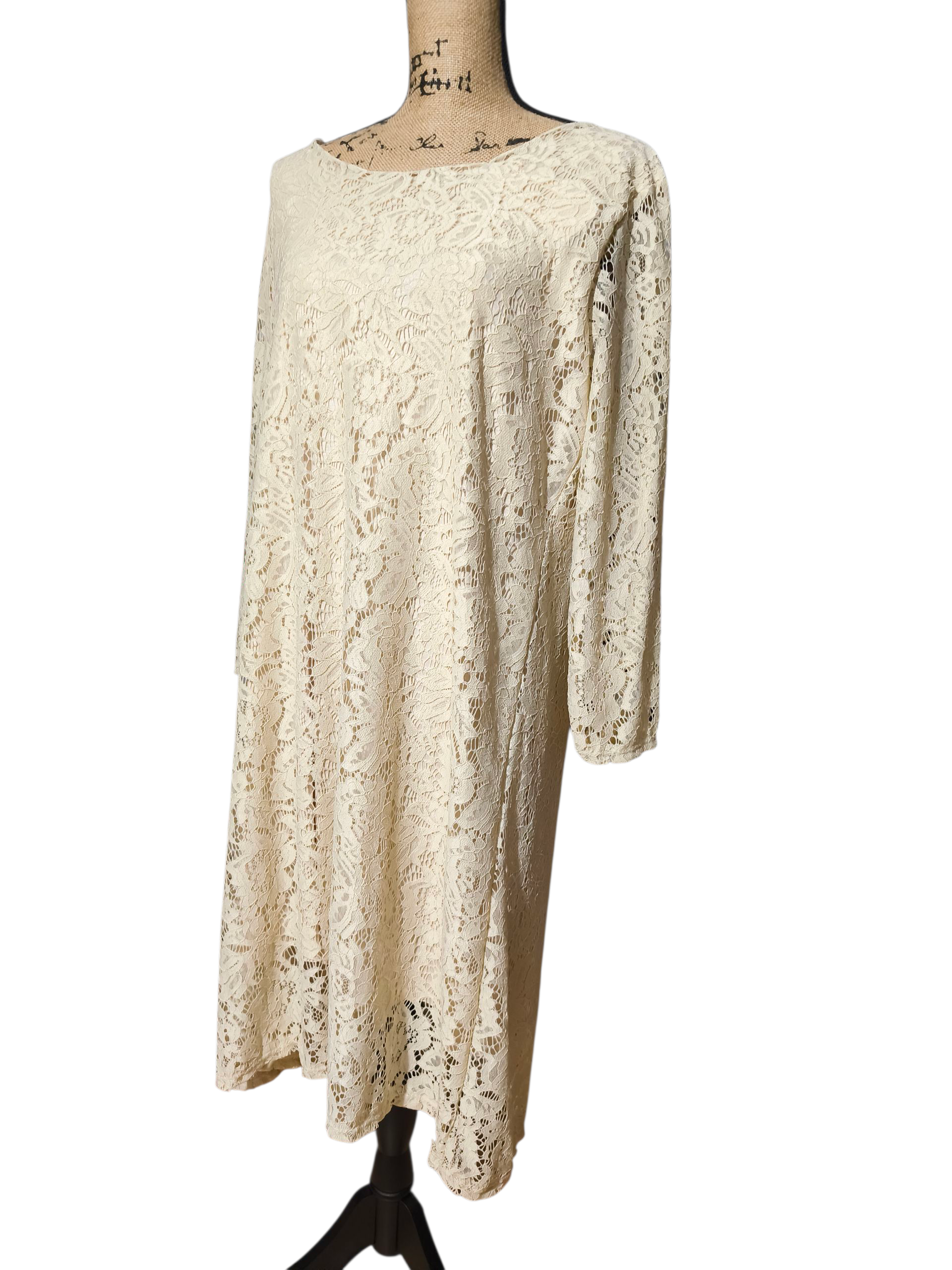 Robe mi-longue manche 3/4 - Mobelle