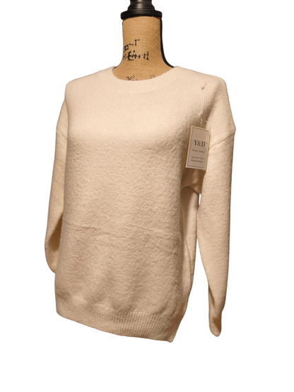 Pull uni col rond Mobelle