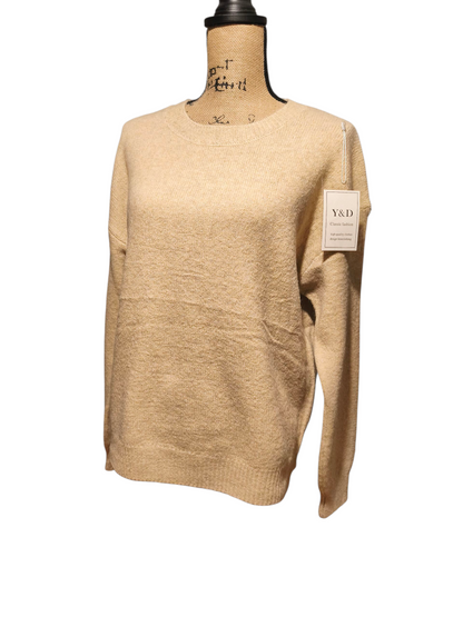 Pull uni col rond Mobelle