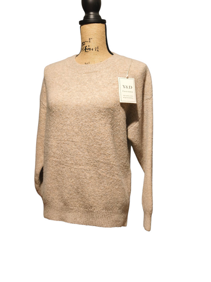 Pull uni col rond Mobelle