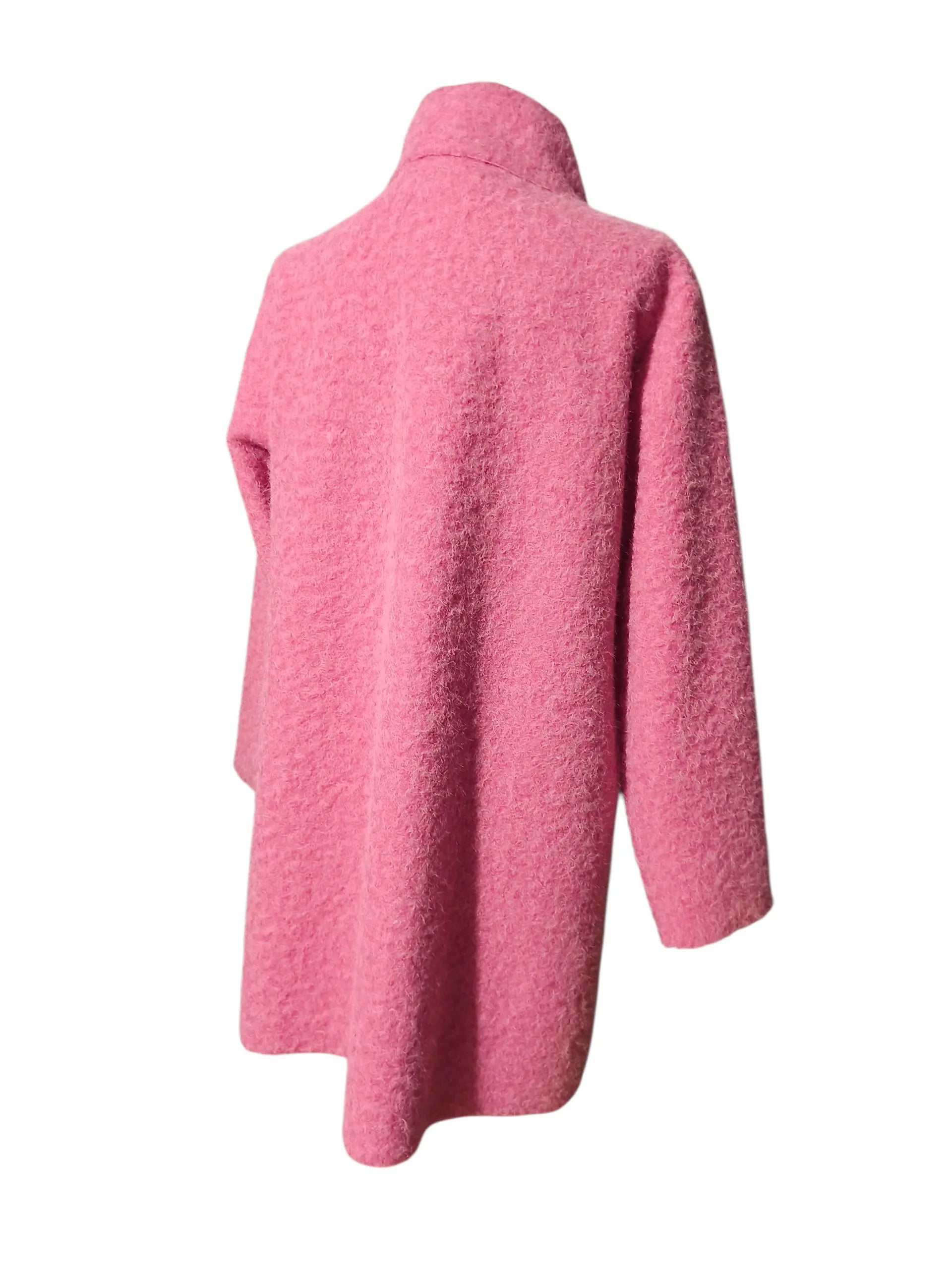Manteau Col Boutoné rose Mobelle