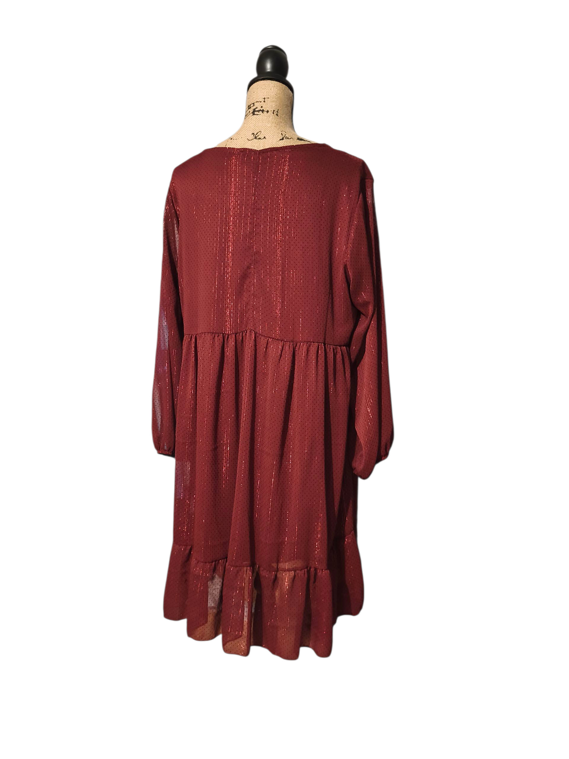 Robe rouge pailleté - Mobelle