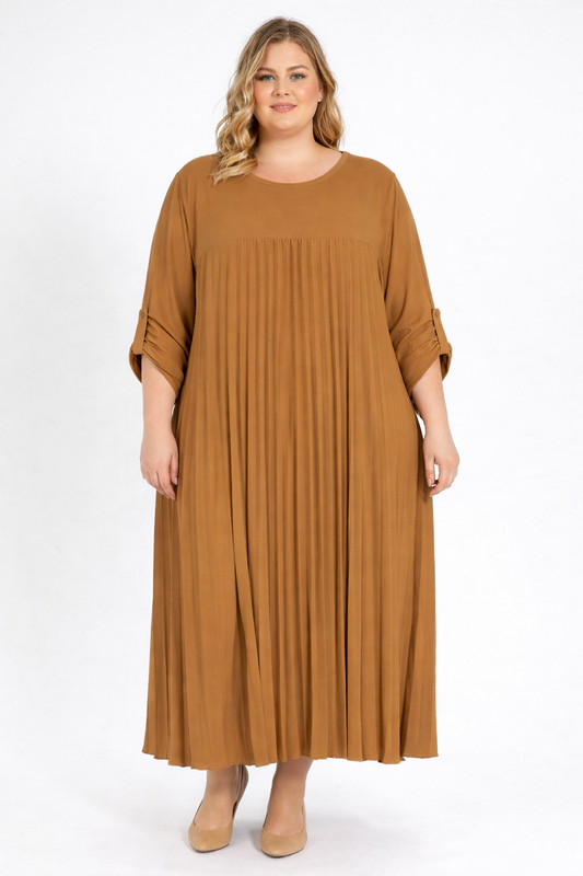Robe Longue Plissée Mobelle