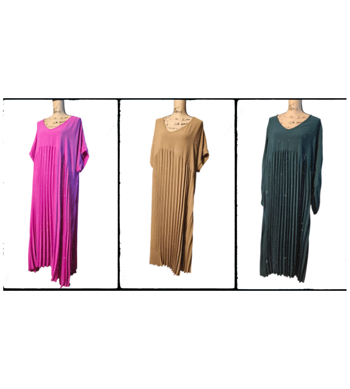 Robe longue plissée - Mobelle