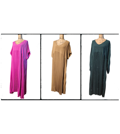 Robe longue plissée - Mobelle