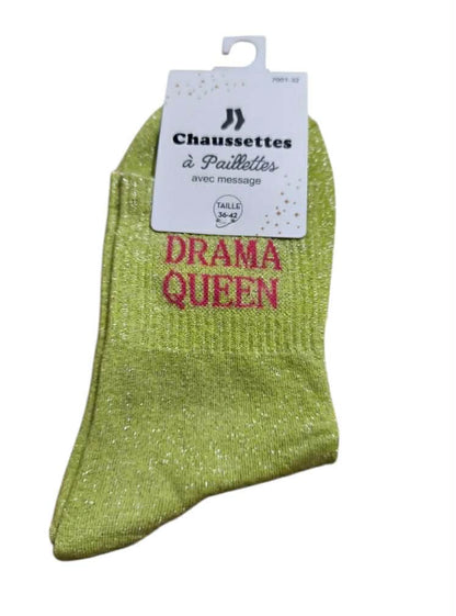 Chaussette paillette " DRAMA QUEEN " Mobelle