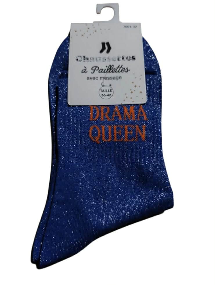 Chaussette paillette " DRAMA QUEEN " Mobelle